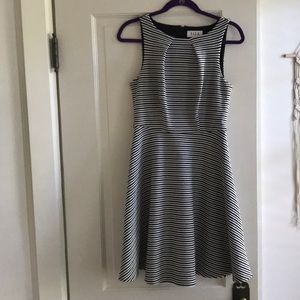 Striped a-line dress